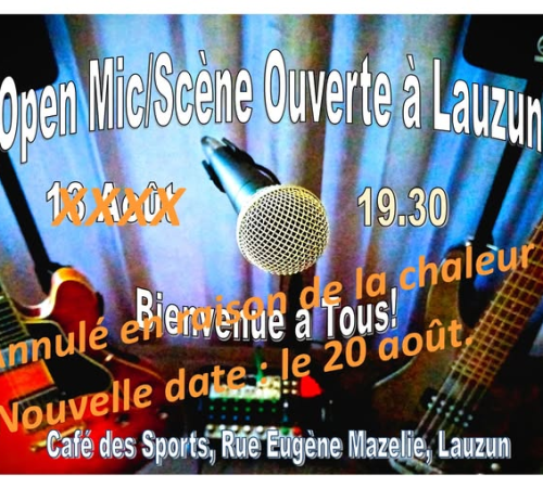 Open mic / scène ouverte