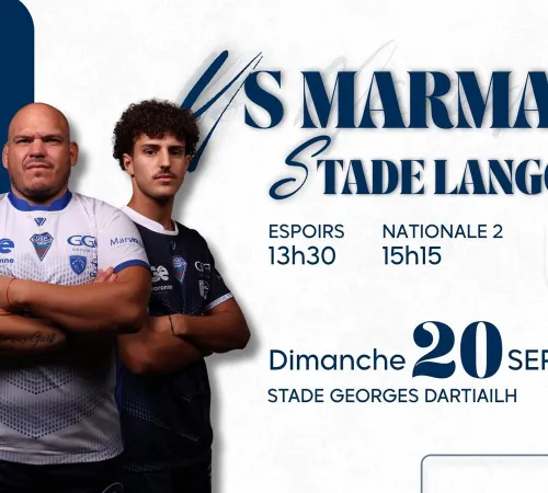Championnat Rugby Nationale 2 : US MARMANDE vs STADE LANGONNAIS